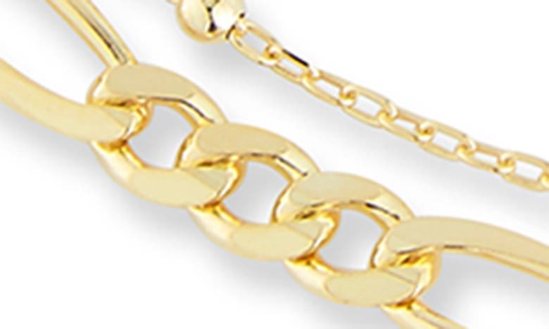 Shop Chloe & Madison 14k Gold Vermeil Layered Chain Anklet