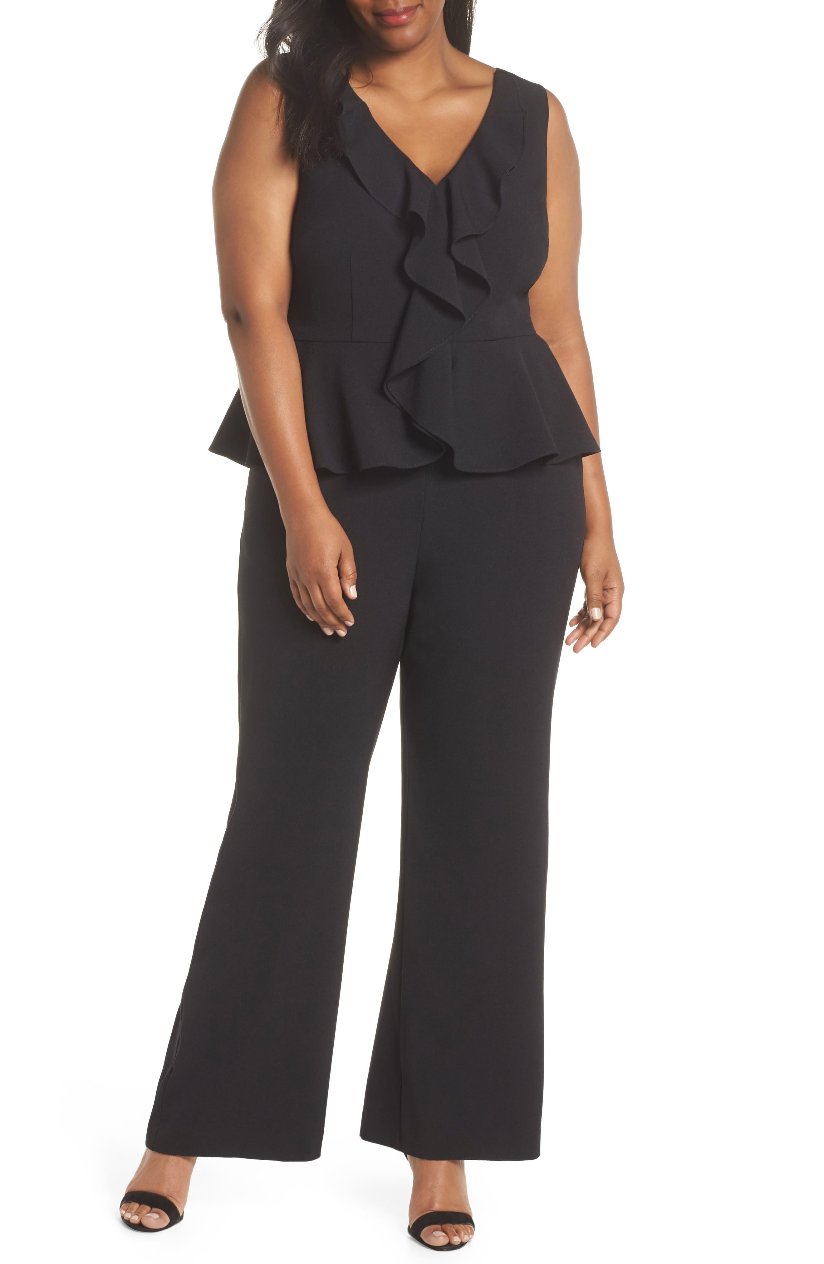 eliza j peplum jumpsuit