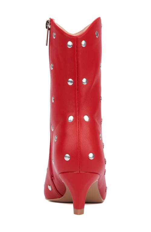 Shop New York And Company Krissette Stud Boot In Red