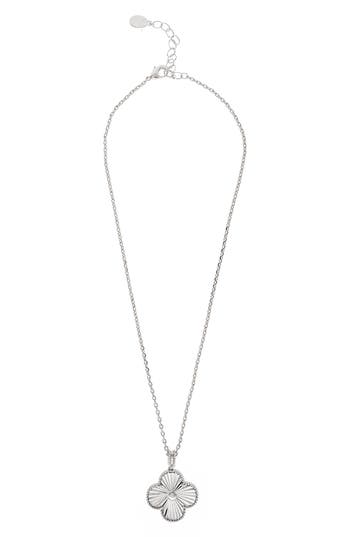 Rivka Friedman Rhodium Necklace In White Rhodium Plate