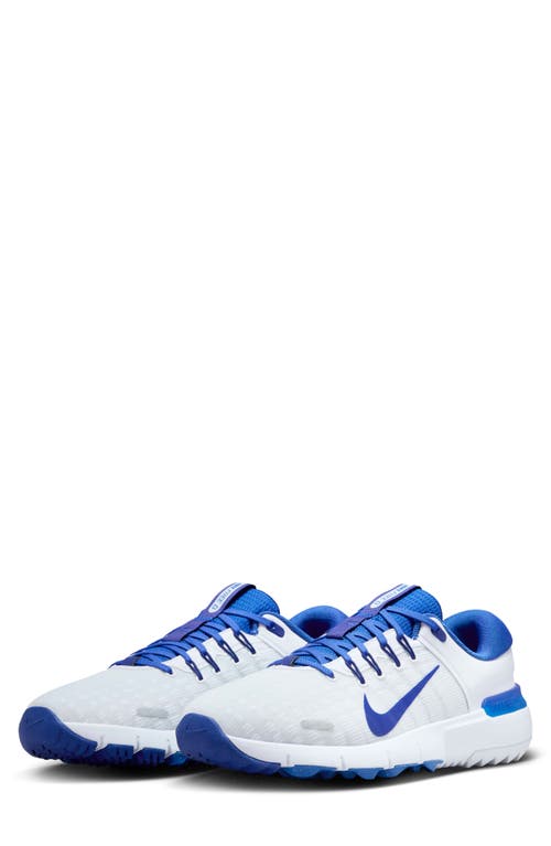 Shop Nike Free Golf Shoe In Game Royal/white/blue