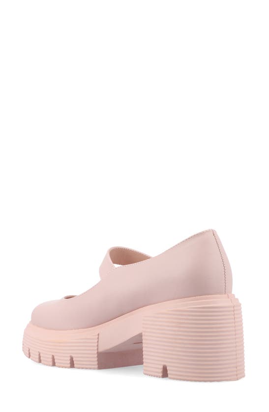 Shop Journee Collection Zarynn Mary Jane Platform Pump In Pink