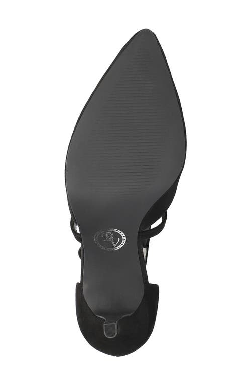 Bella Vita Zabella Pointed Toe Pump In Black Suede