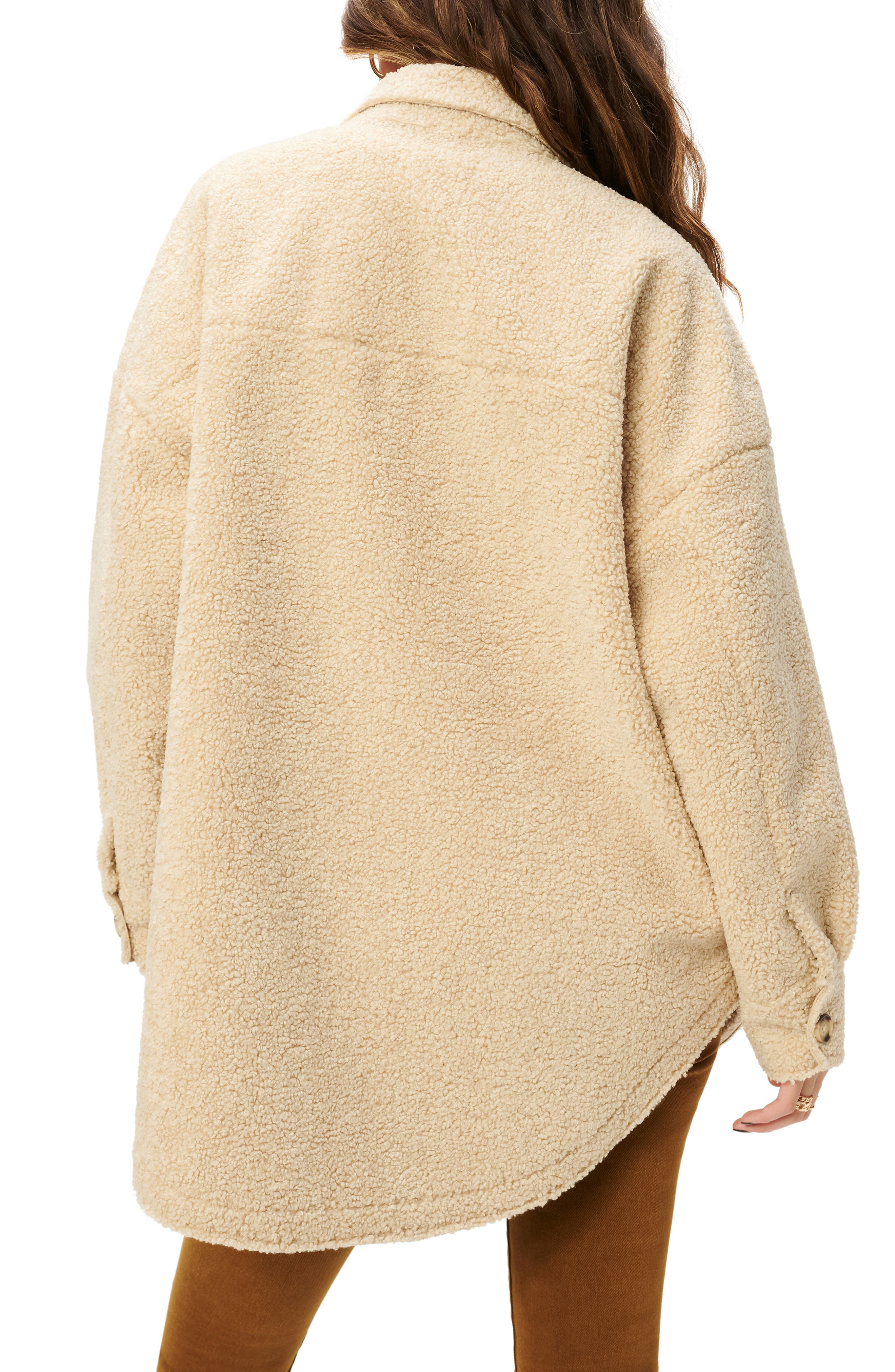 caslon faux shearling jacket