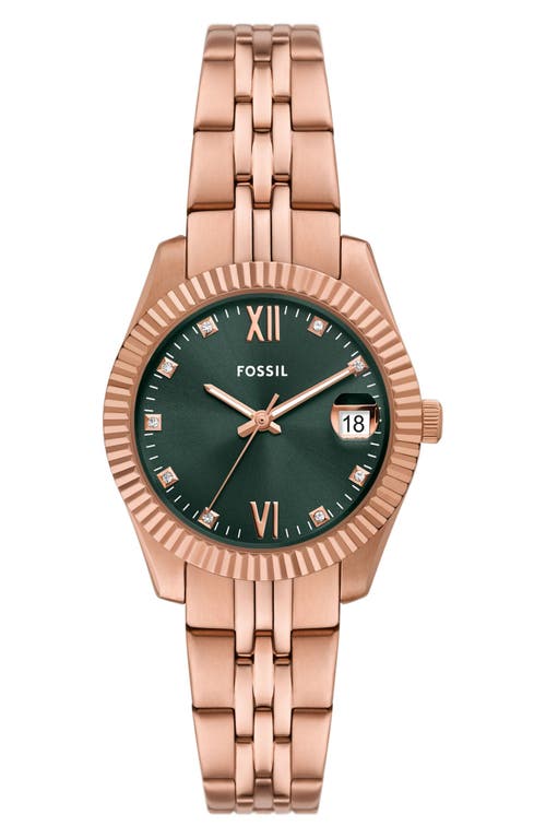 Fossil Scarlette Bracelet Watch, 32mm in Rose Gold 