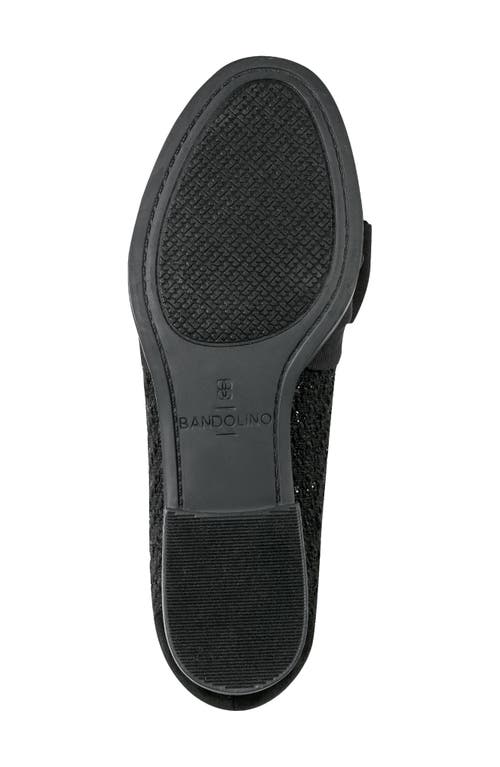 Bandolino Women's Lindio Bow Slip On Tailored Loafers In Black Fabric