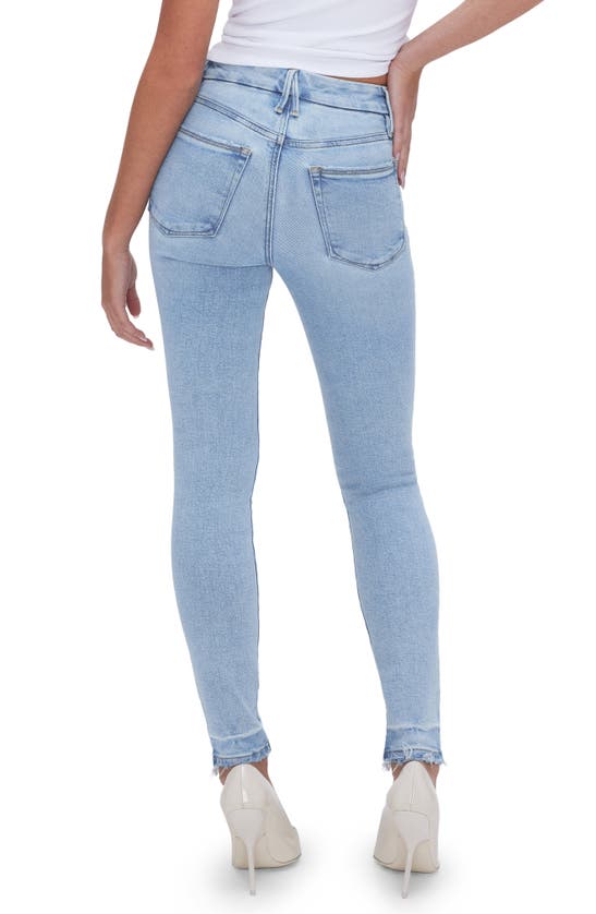 Shop Good American Good Legs Mid Rise Skinny Jeans In Indigo623