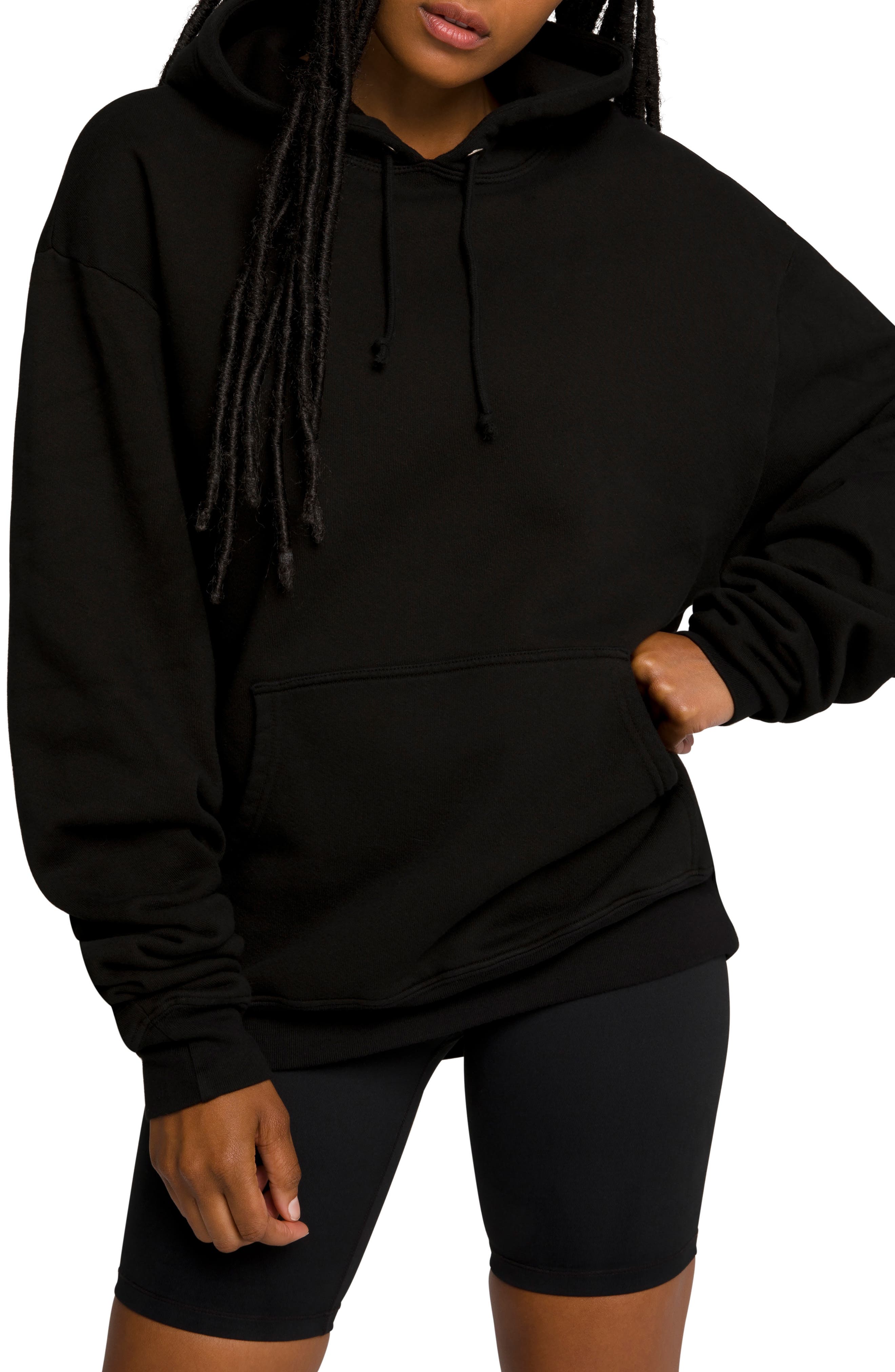 womens oversized hoodie black