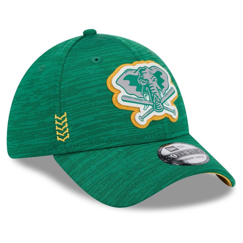 Shop New Era Green Oakland Athletics 2024 Clubhouse 39thirty Flex Fit Hat