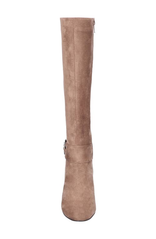 Bella Vita Rima Knee High Boot In Taupe Suede