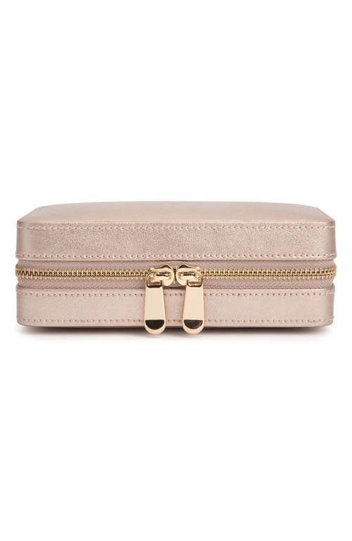 Palermo Zip Jewelry Case in Rose Gold