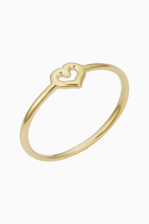 Oradina 14k Yellow Gold Heart Of Gold Ring In Yellow Gold