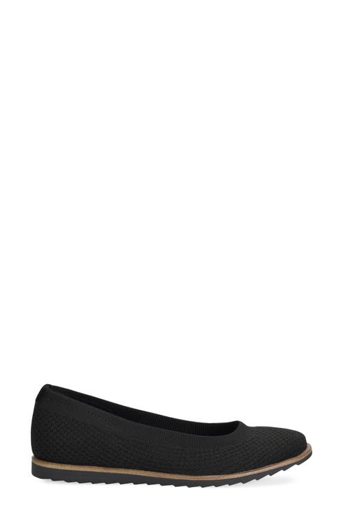 Shop Comfortiva Rena Knit Flat In Black