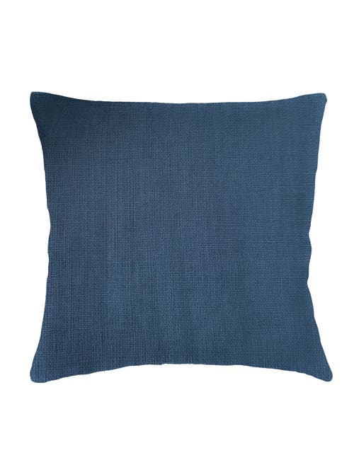 Anaya So Soft Linen Pillow With Down Insert In Marine Blue