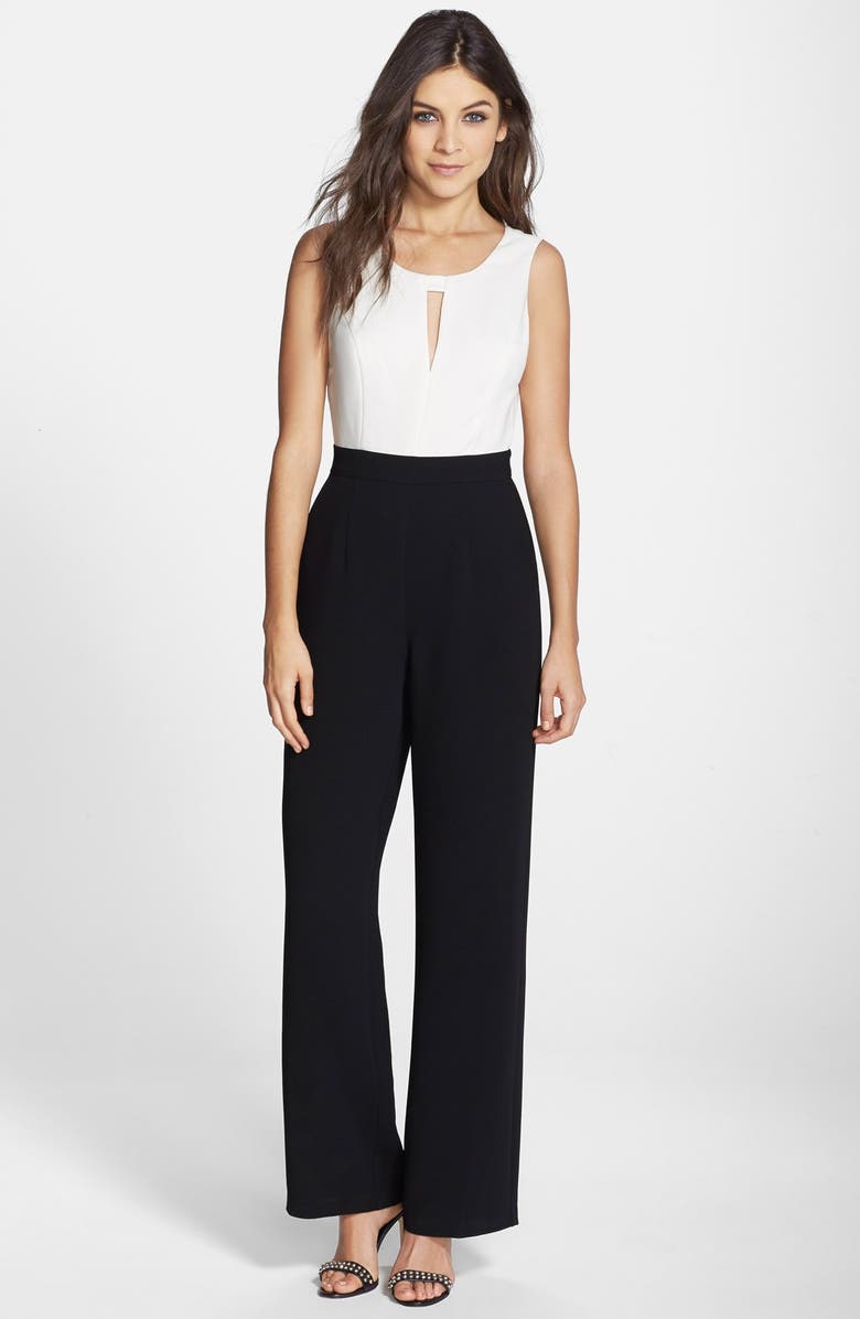 BCBGeneration Colorblock Wide Leg Jumpsuit | Nordstrom