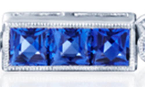 Shop Kwiat Splendor Sapphire & Diamond Line Bracelet In Blue