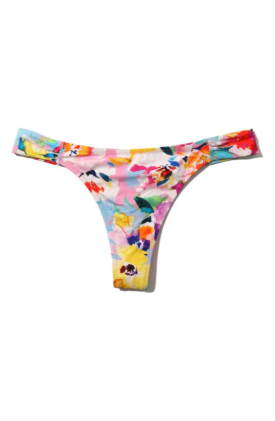 Shop Hanky Panky Thong Bikini Bottoms In Watercolored