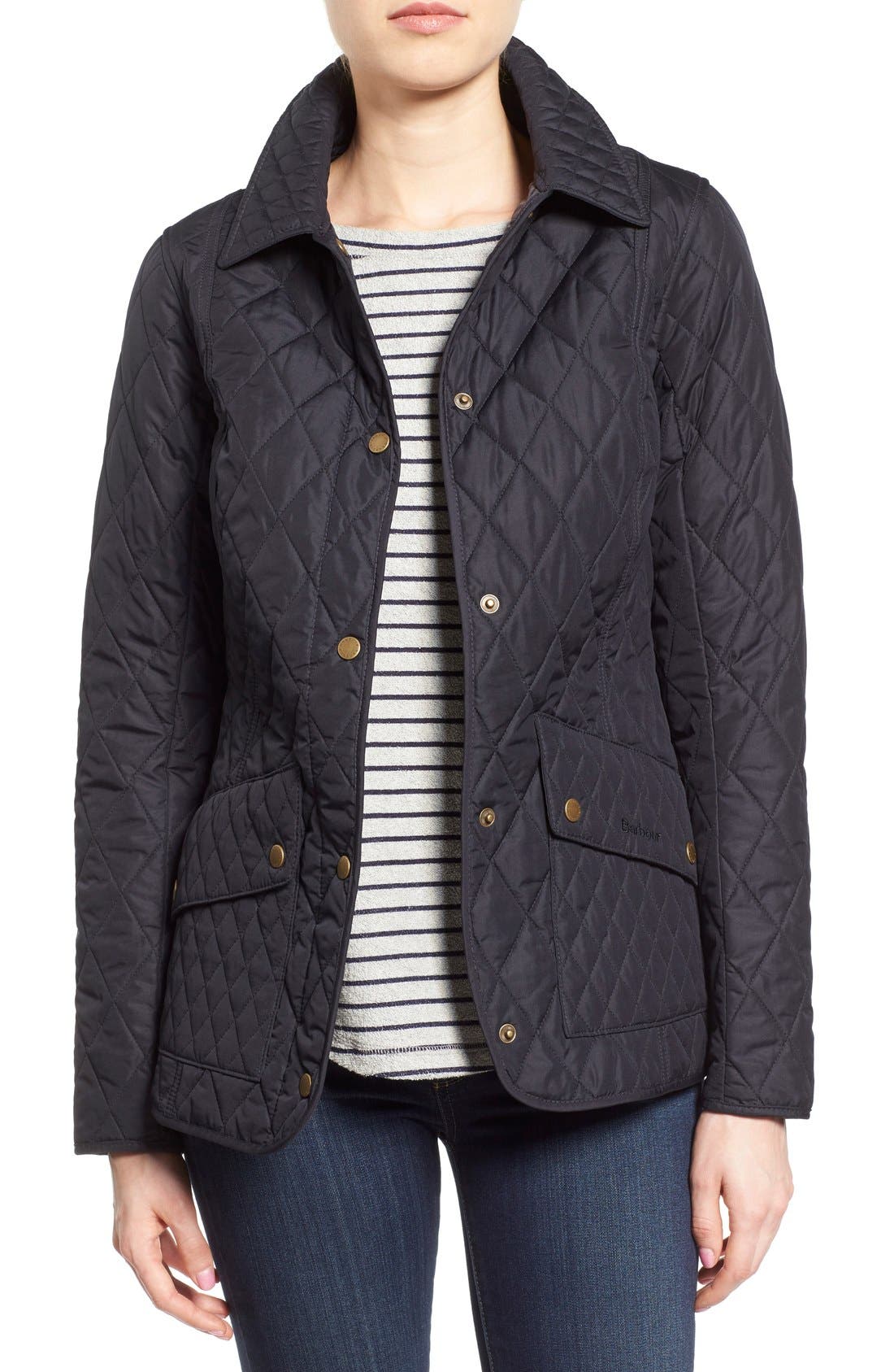 Barbour 'Herterton' Lightweight Diamond Quilt Jacket Nordstrom