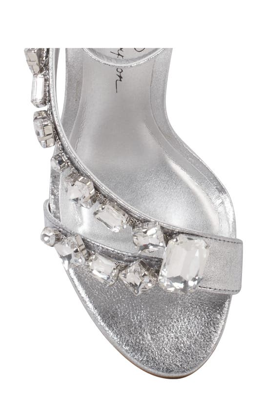 Shop Jessica Simpson Raela Ankle Strap Sandal In Silver