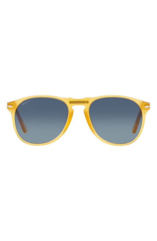 Persol 55mm Polarized Gradient Pilot Sunglasses in Lite Yellow at Nordstrom