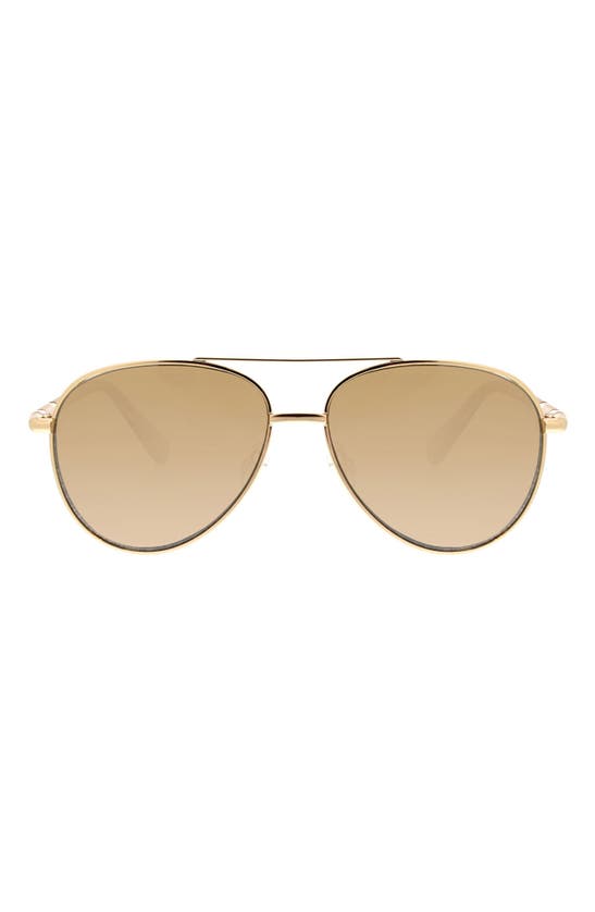 Shop Bcbg Aviator Sunglasses In Shiny Light