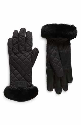 UGG® Genuine Shearling Leather Tech Gloves | Nordstrom