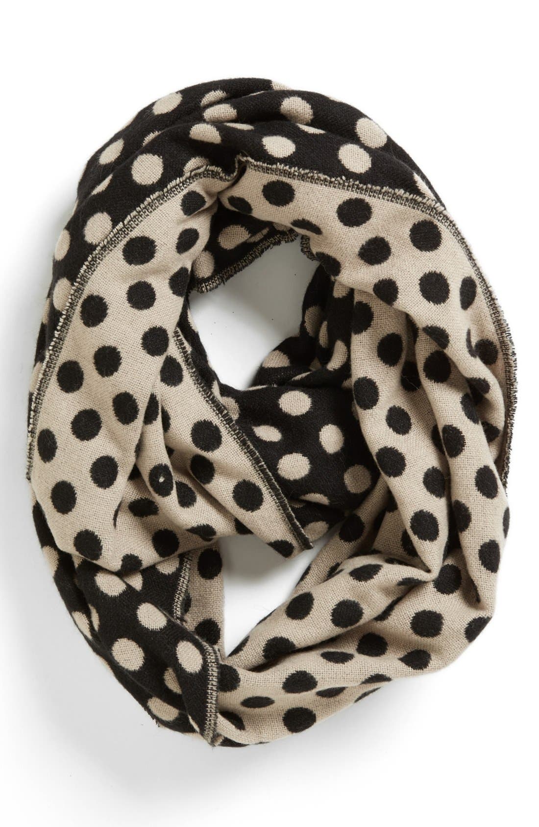 Tildon Polka Dot Infinity Scarf Nordstrom
