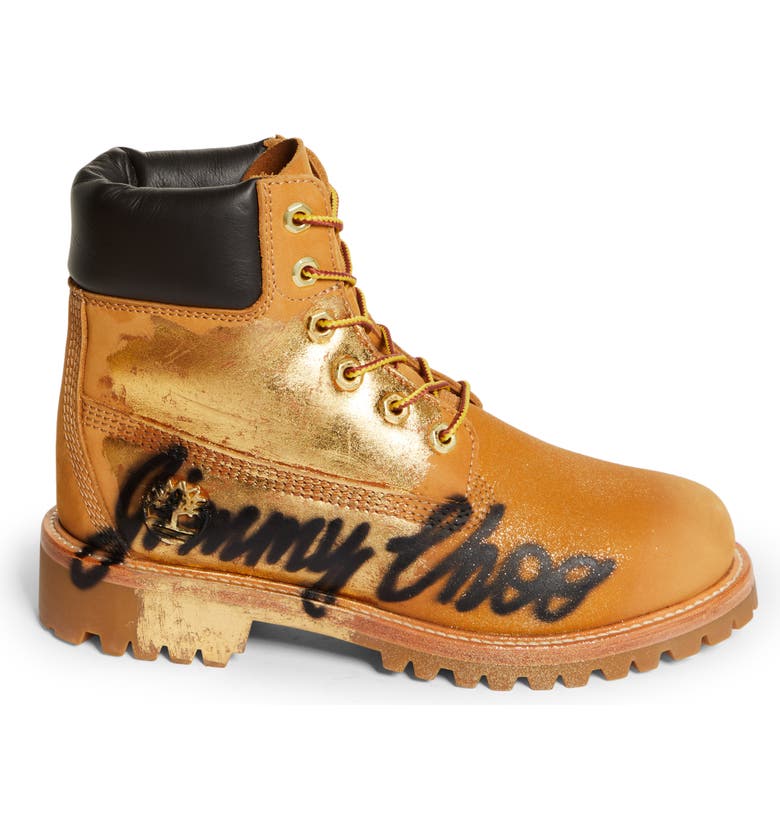 Jimmy Choo x Timberland Logo Graffiti Hiking Boot (Women) | Nordstrom