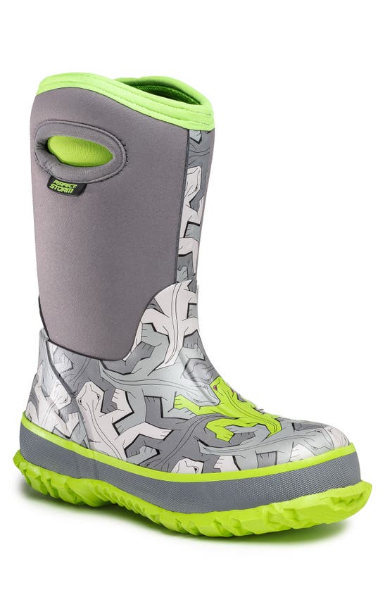 Perfect Storm Kid Cloud Reptile Waterproof Boot In Grey