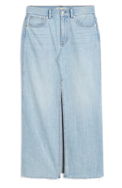 Madewell The Rilee Denim Midi Skirt In Fitzgerald Wash