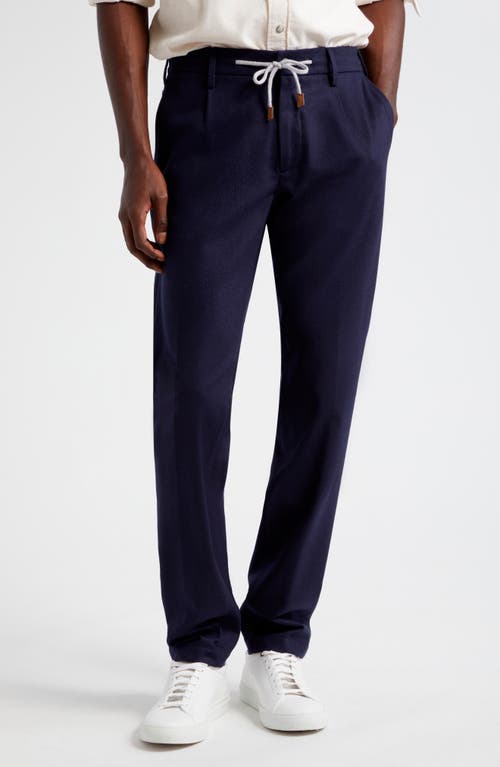 Eleventy Stretch Flannel Joggers Royal Blue at Nordstrom,