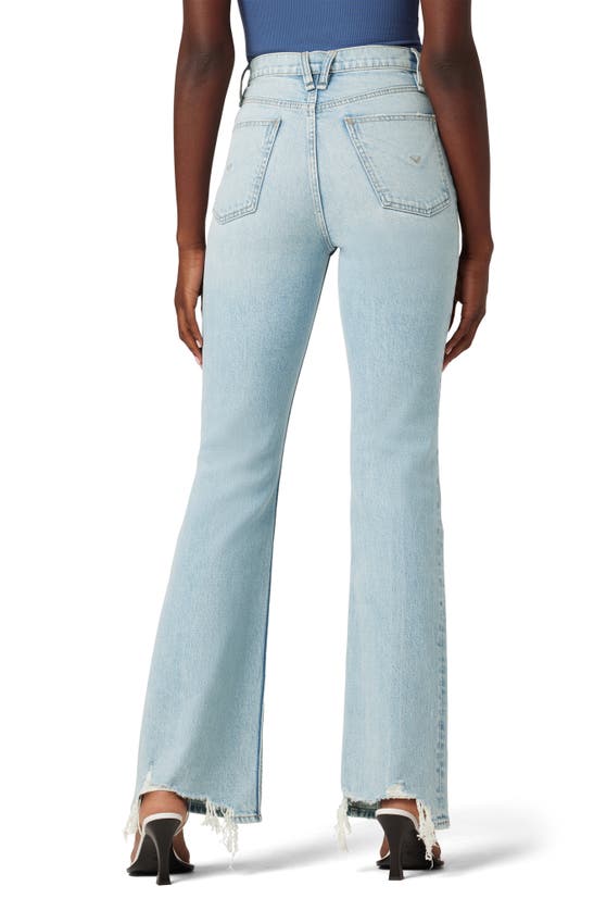 Shop Hudson Jeans Faye High Waist Fray Hem Bootcut Jeans In Isla