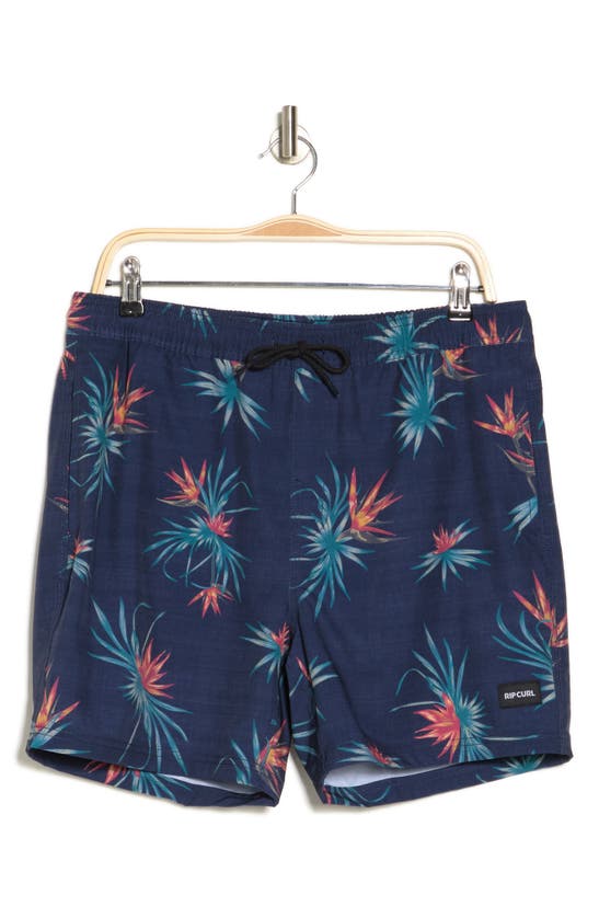 Shop Rip Curl Party Volley Swim Shorts In Navy