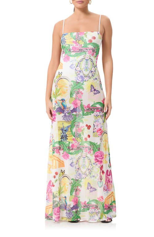 Shea Floral A-Line Maxi Dress in Roman Mix