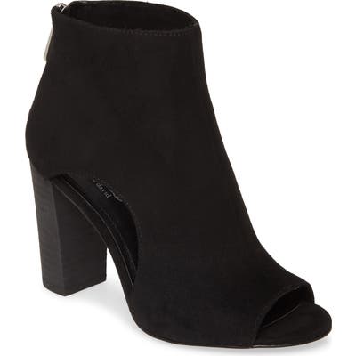 Charles By Charles David Fable Cutout Open Toe Bootie, Black