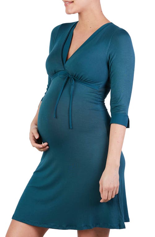 Milk Maternity/Nursing Nightgown in Green
