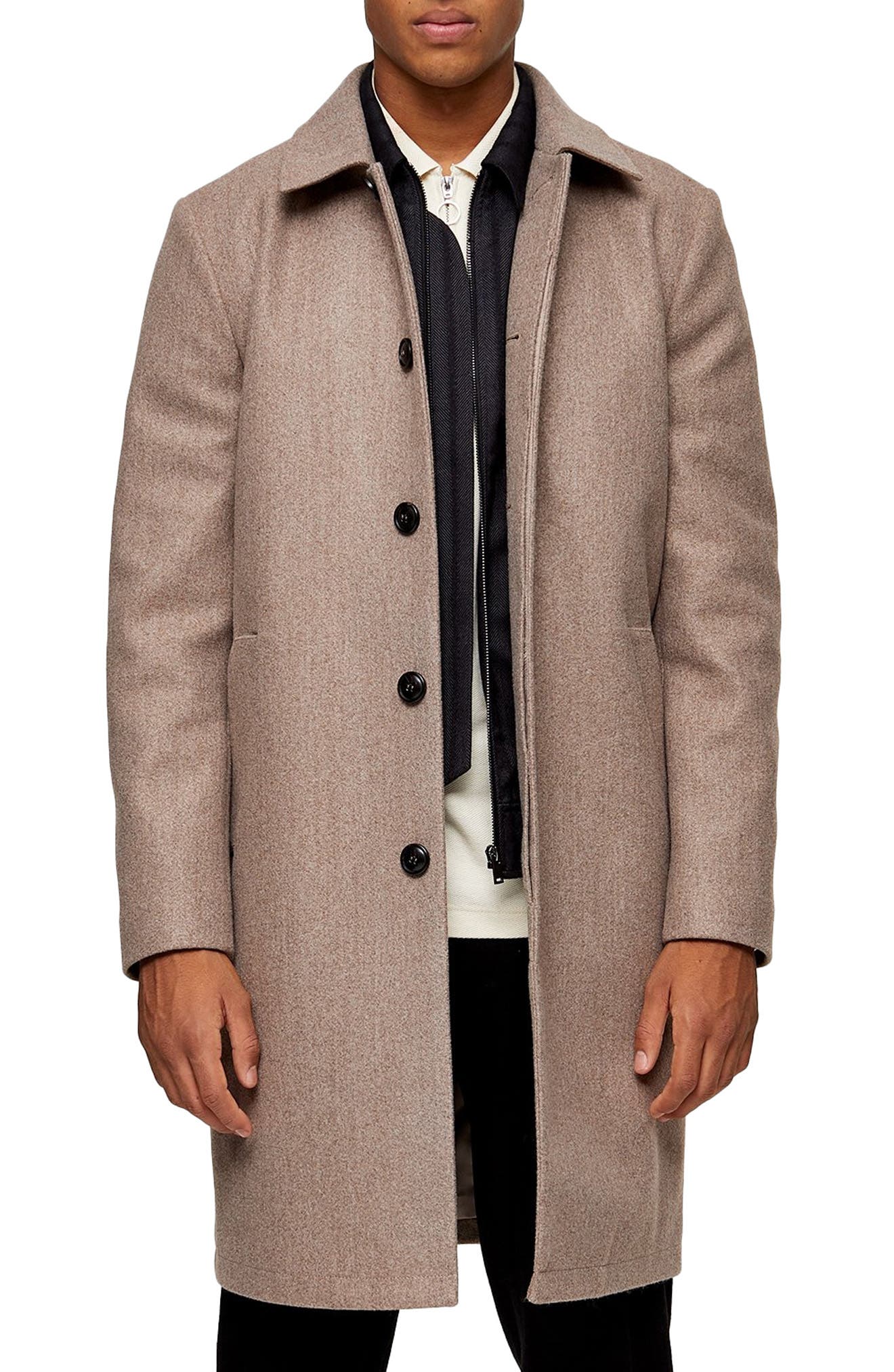 topman beige coat