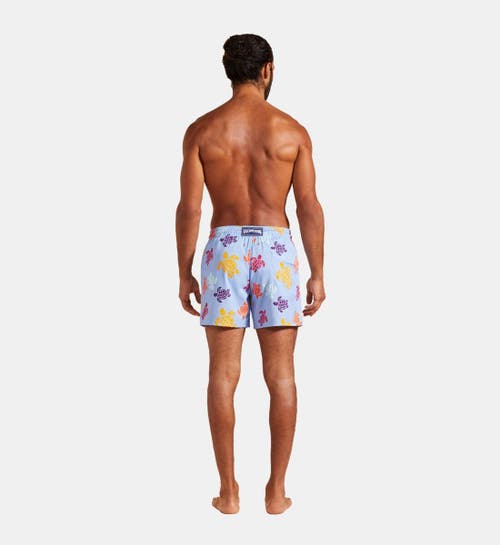 Vilebrequin Badehose Swim Shorts In Fleur De Lin