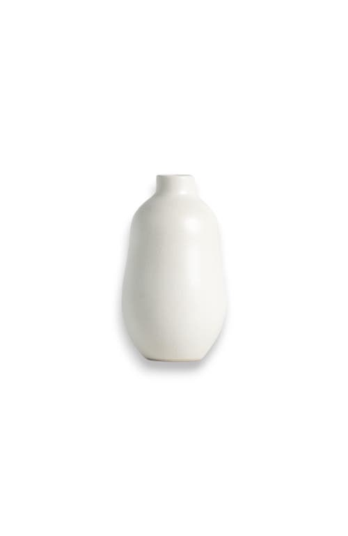 Shop Gharyan Stoneware Stoneware Vase In White