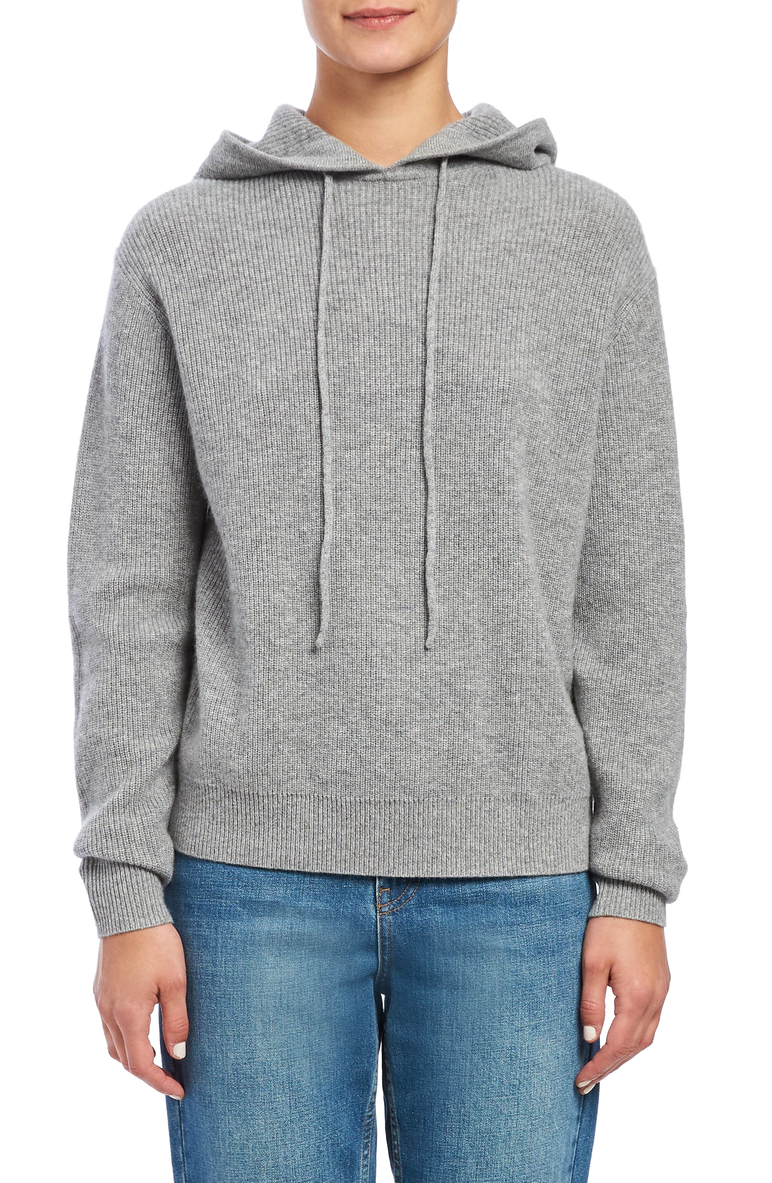 women's cashmere hooded sweater