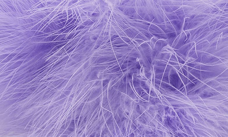 Shop Bcbgmaxazria Dennika Ostrich Feather Sandal In Lilac