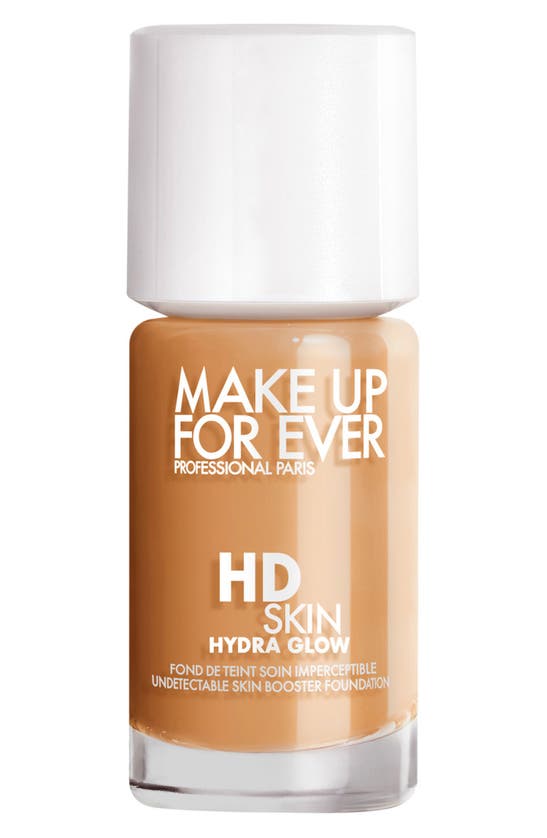 Shop Make Up For Ever Hd Skin Hydra Glow Skin Care Foundation With Hyaluronic Acid In 3y46 - Warm Cinnamon