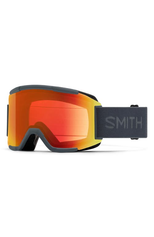 Smith Squad 203mm Chromapop™ Snow Goggles In Slate/chromapop Red Mirror