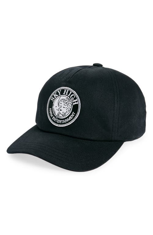 SKY HIGH FARM WORKWEAR SKY HIGH FARM WORKWEAR LOGO PATCH RECYCLED COTTON TWILL BASEBALL CAP 