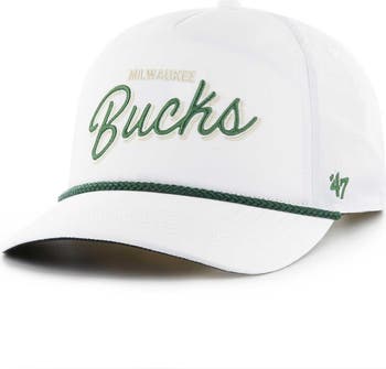 '47 Men's '47 White Milwaukee Bucks Fairway Hitch brrr Adjustable Hat ...