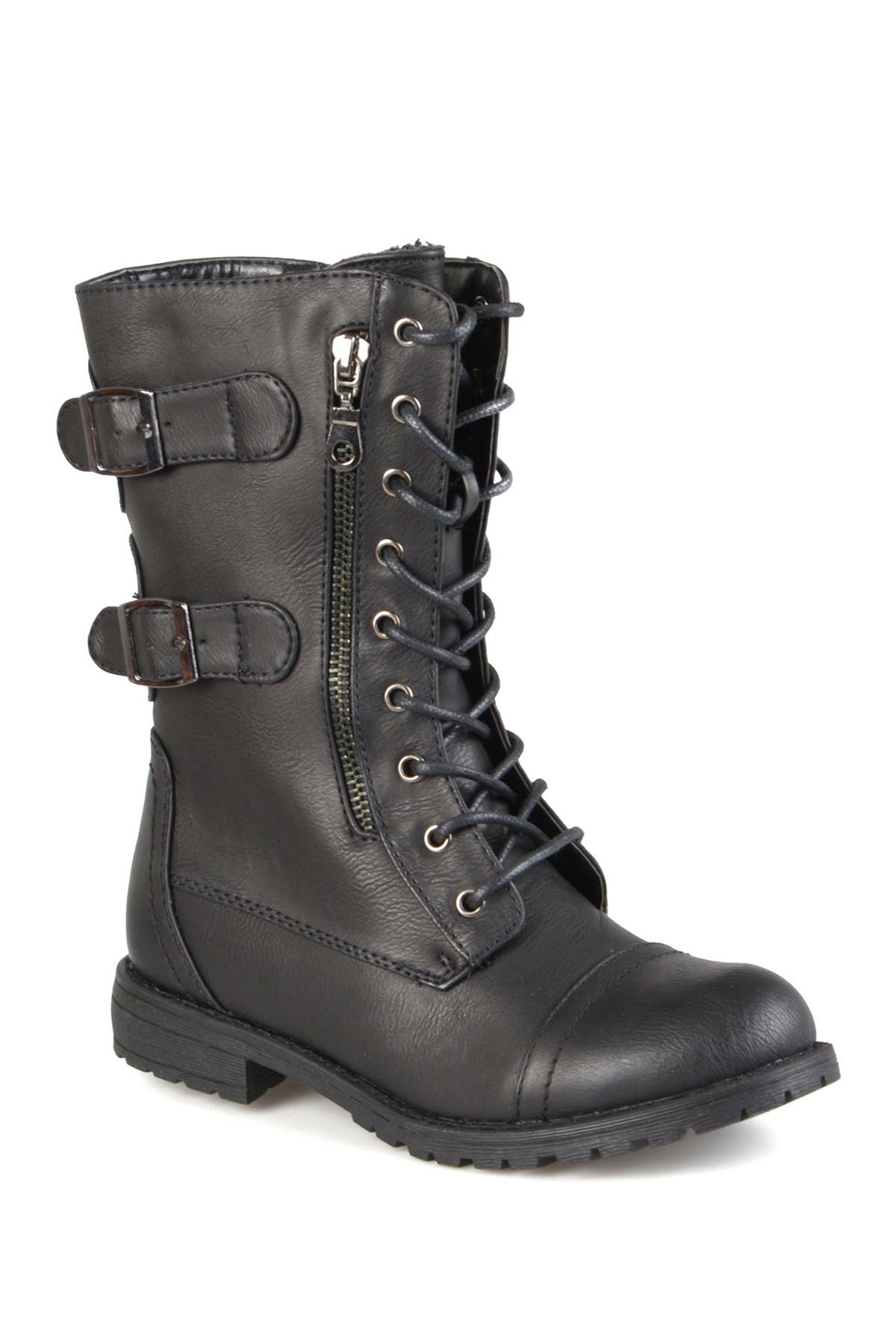 journee collection cedes combat boot