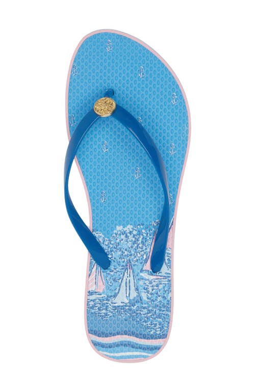 Shop Lilly Pulitzer ® Pool Flip Flop In Lunar Blue