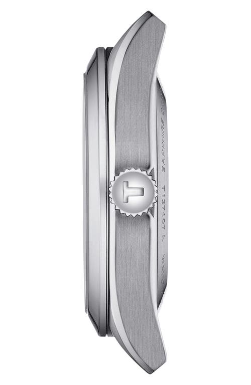 Shop Tissot T-classic Gentleman Powermatic Bracelet Watch, 40mm In Silver/ice Blue