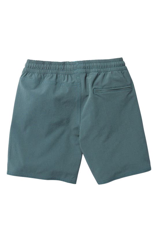 Shop Volcom Kids' Nomoly Hybrid Shorts In Dark Slate