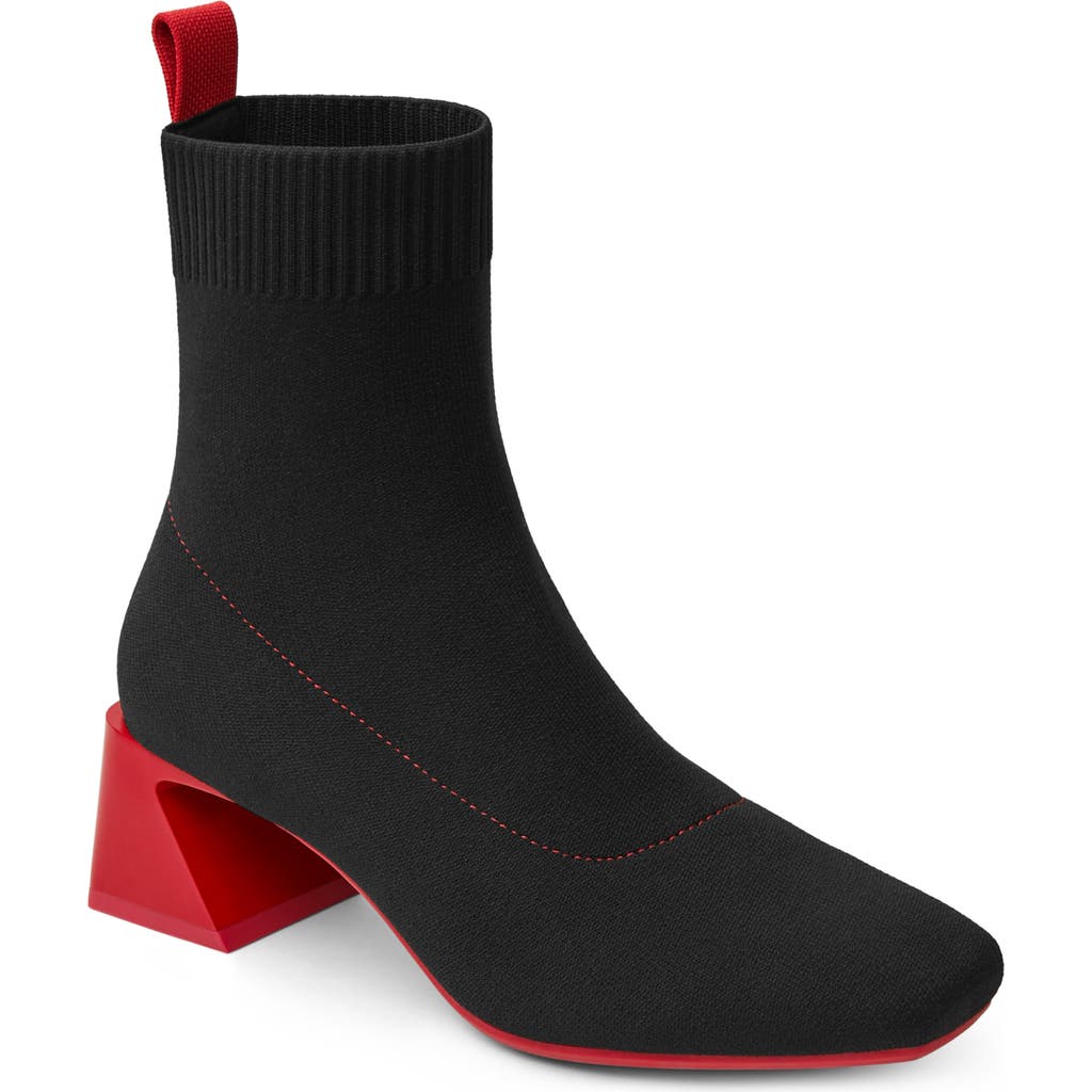 Vivaia Regina Pro Bootie In Black/ruby Red